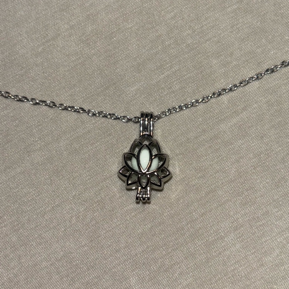 GLOW IN THE DARK LOTUS NECKLACE